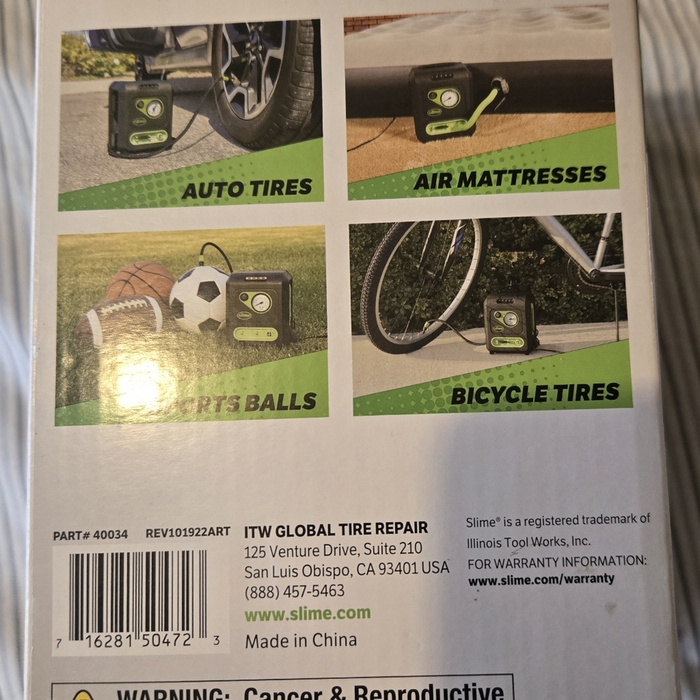 Slime Cordless Multi-Purpose Inflator - Picture 2 of 4
